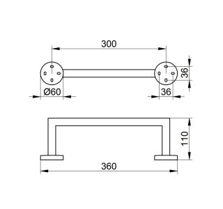 Держатель для полотенца Keuco Edition 19021010000 хром